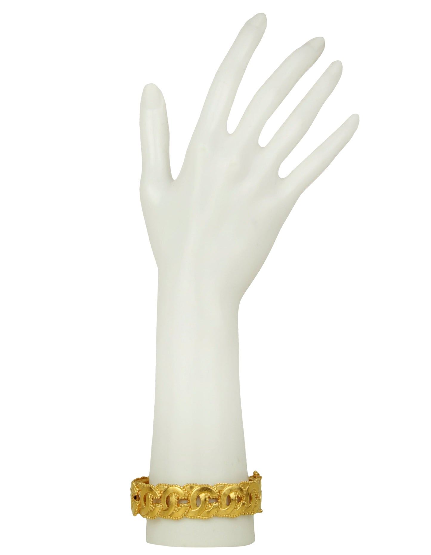 Chanel '90s Gold Vintage Multi CC Cut-Out Bangle Bracelet