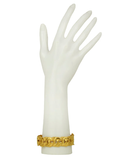 Chanel '90s Gold Vintage Multi CC Cut-Out Bangle Bracelet