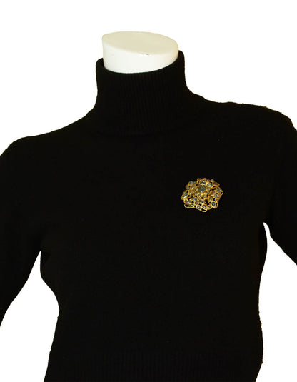 Chanel Vintage '90s Light Blue Gripoix Brooch