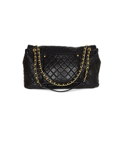 Chanel Black Calfskin Leather Airlines XXL CC Flap Bag