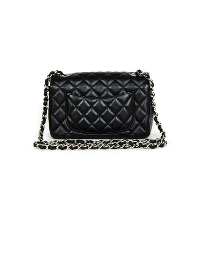 Chanel '19 Black Lambskin Mini Rectangular Classic Flap Bag