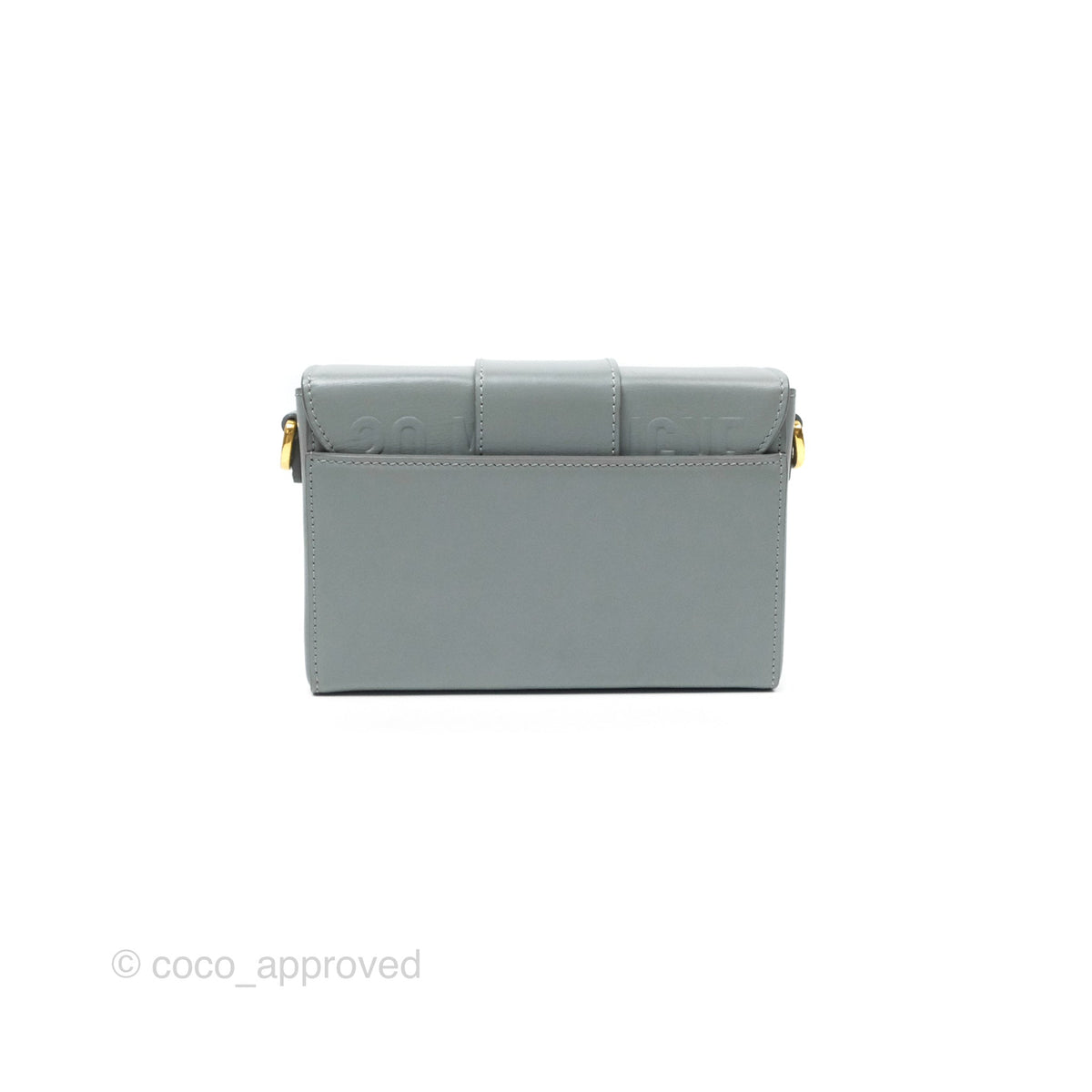 Christian Dior 30 Montaigne Box Bag Grey Calfskin