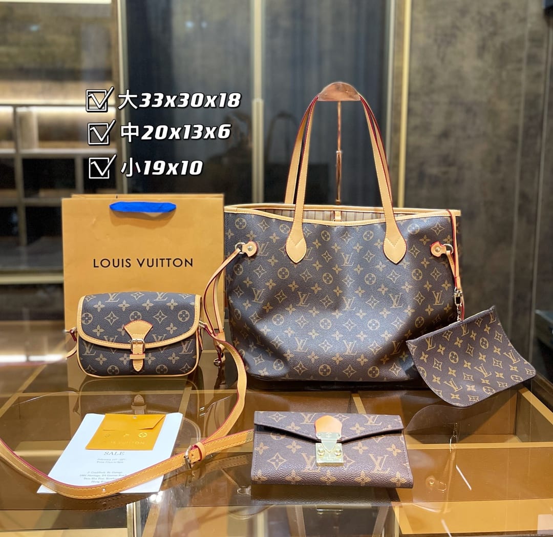 Louis Vuitton Neverfull  Handbag Sets