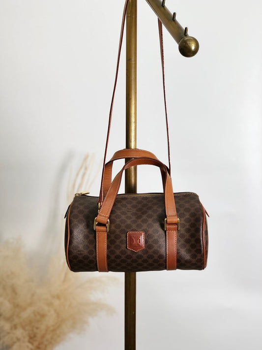 CELINE  Two-way Handbag Shoulder bag Brown Vintage tj3xfx