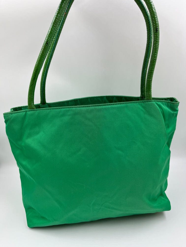 Prada Nylon Green Tote