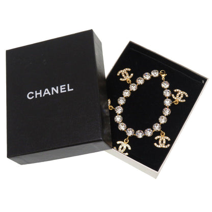 CHANEL bracelet Rhinestone gold COCO Mark vintage