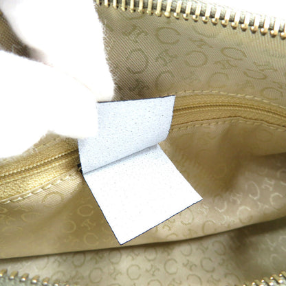 CELINE Shoulder Bag Canvas, Leather olive Women Used