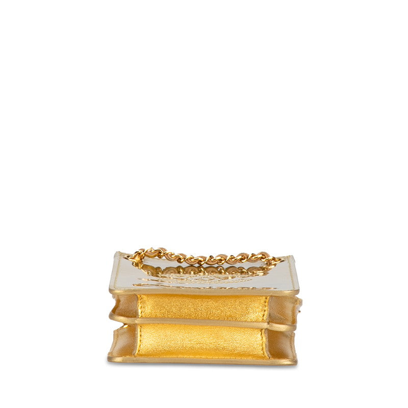 Chanel Patent Leather Crossbody Phone Holder Leather Crossbody Bag in Good condition