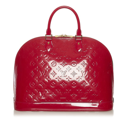 Louis Vuitton Alma GM Red Monogram Vernis