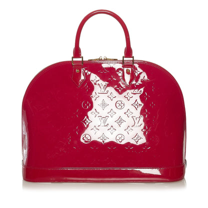 Louis Vuitton Alma GM Red Monogram Vernis