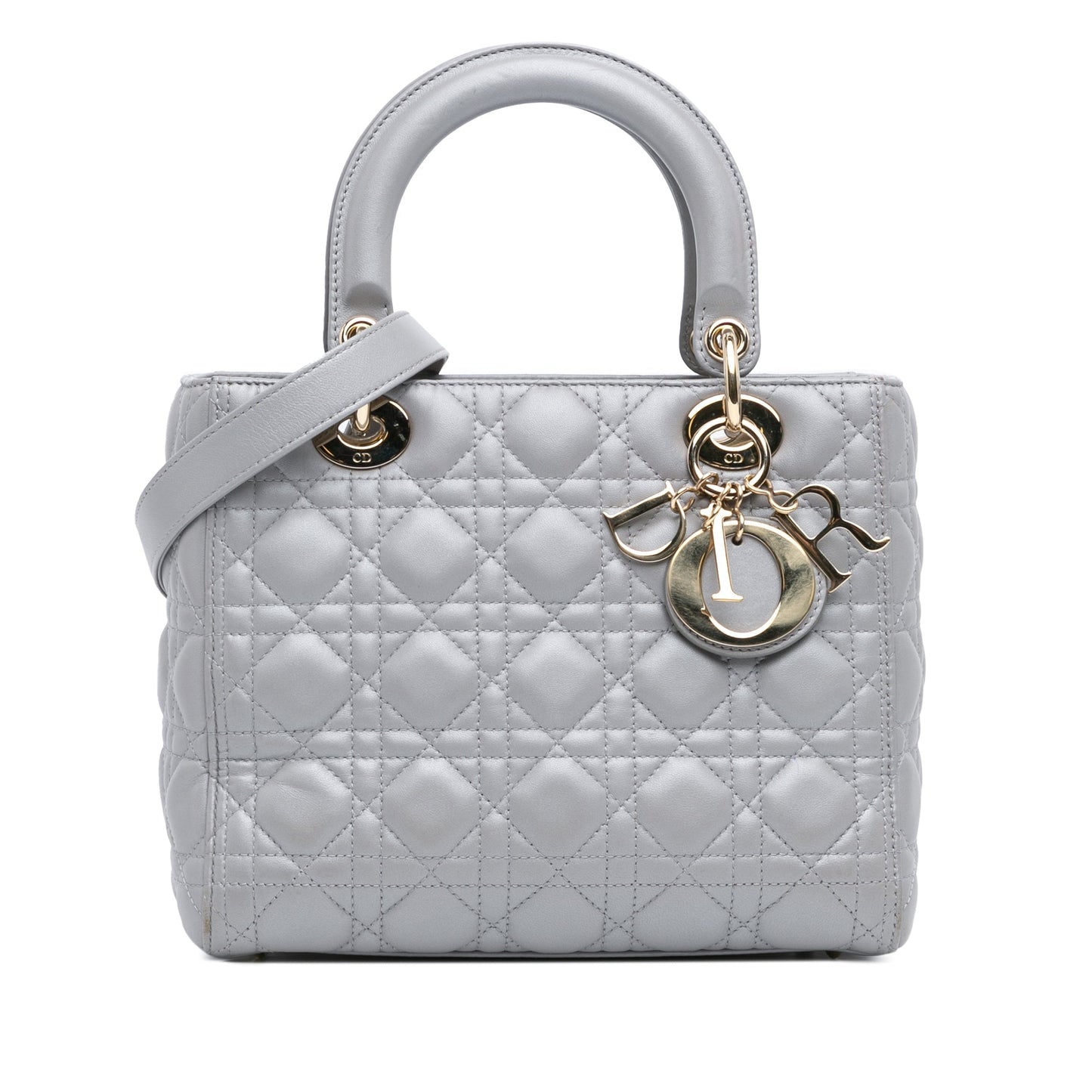 Medium Lambskin Cannage Lady Dior