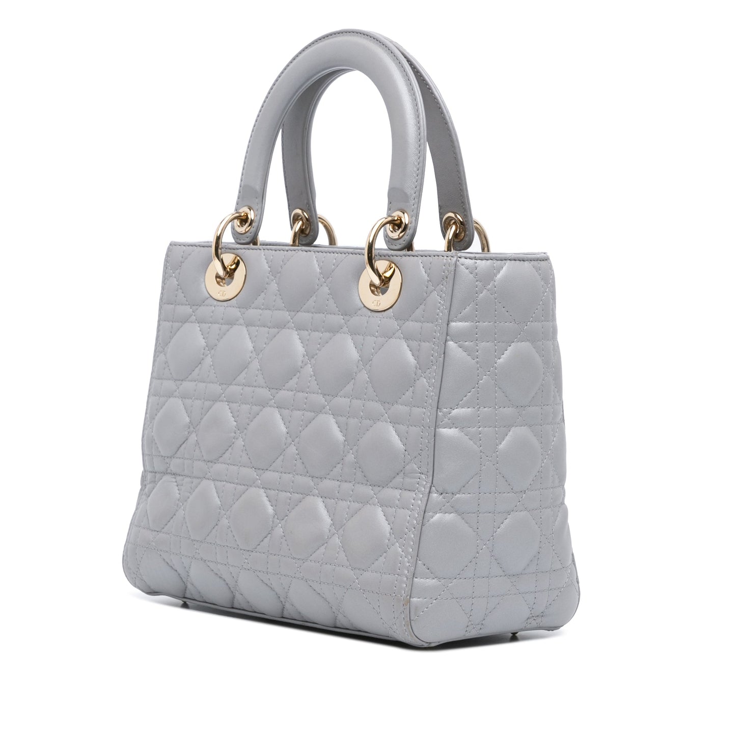 Medium Lambskin Cannage Lady Dior