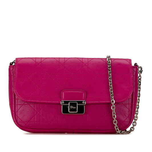 Calfskin Cannage Diorling Wallet on Chain