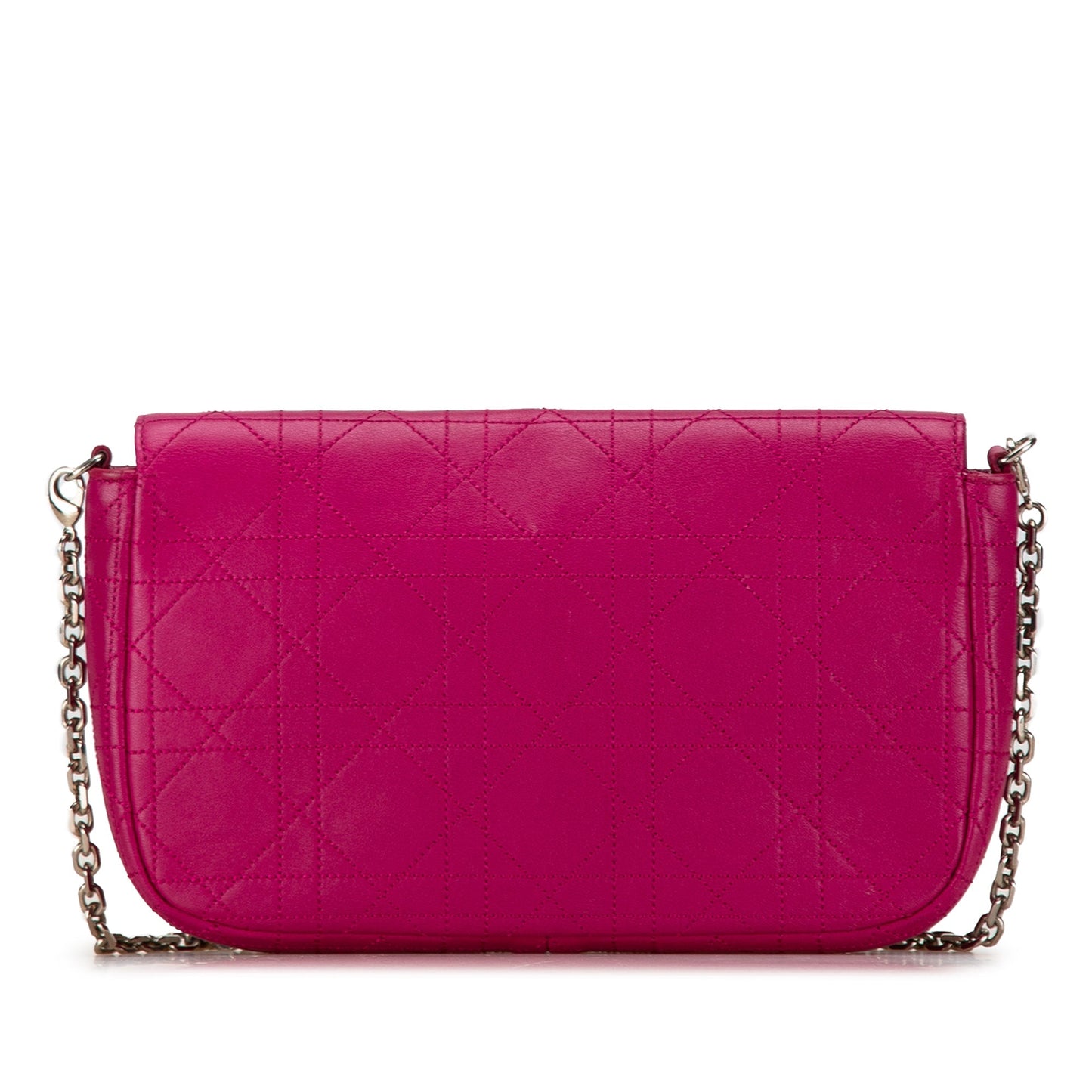 Calfskin Cannage Diorling Wallet on Chain
