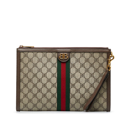 GUCCI X Balenciaga BB Supreme Ophidia Web Clutch Clutch Bag