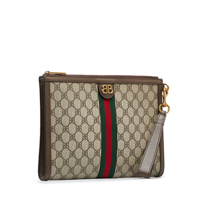 GUCCI X Balenciaga BB Supreme Ophidia Web Clutch Clutch Bag