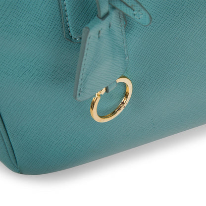 Turquoise Saffiano Small