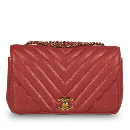 Chevron Statement Flap Bag