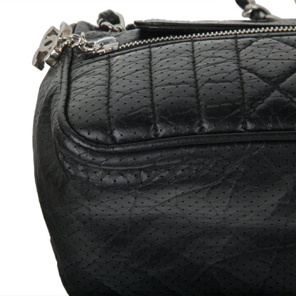 Vintage Perforated Shoulder Bag