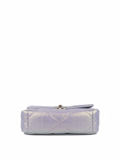 Chanel 22P Iridescent Light Purple Calfskin Quilted Small 19 Bag.