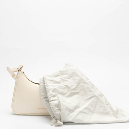 Charles & Keith Cream Lane Trapeze Bag