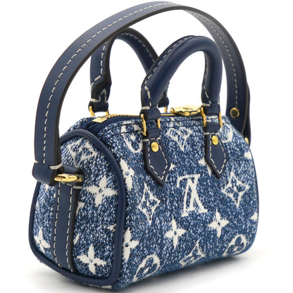 Louis-vuitton Micro Speedy Denim Bag Charm