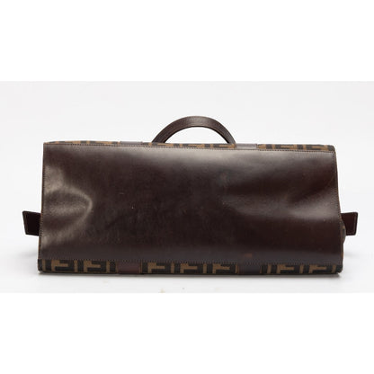 Fendi Brown Zucca Canvas Handbag