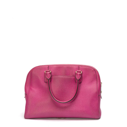 Michael Kors Studded Saffiano Pink Satchel