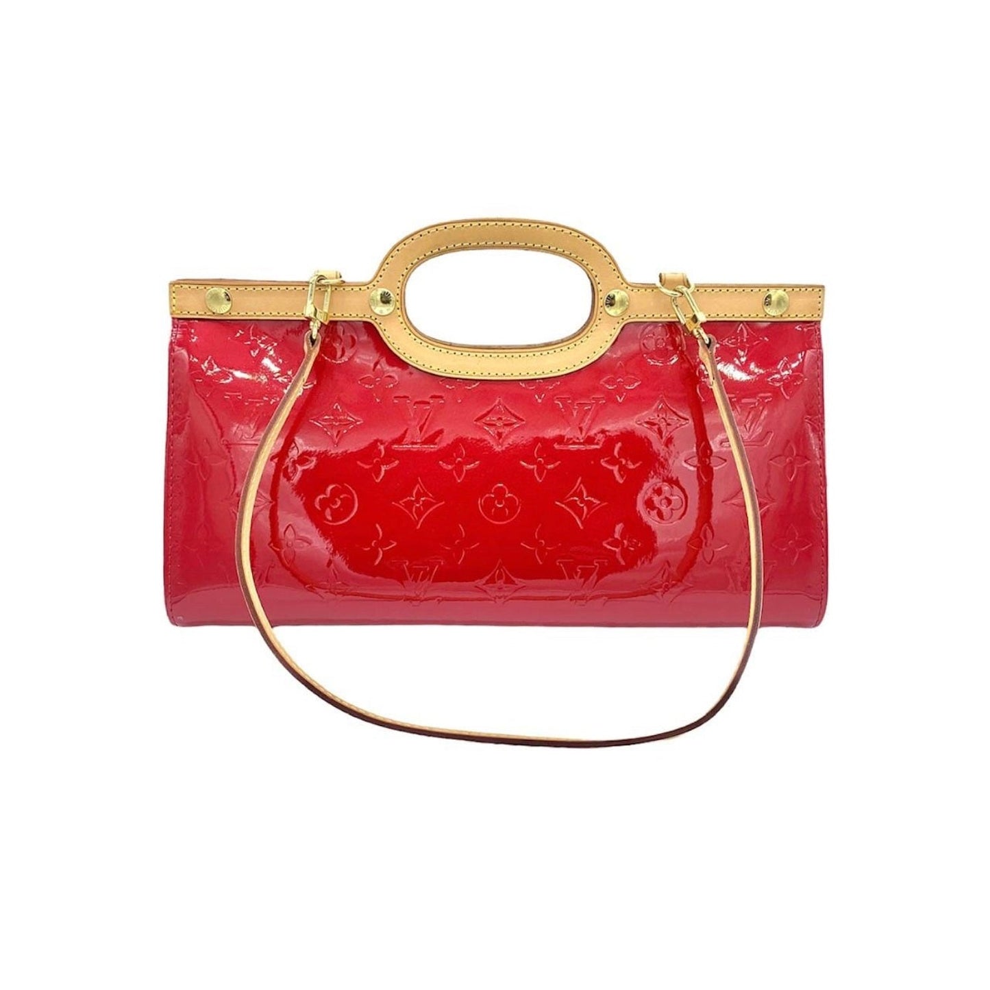 Louis Vuitton Red Monogram Vernis Roxbury Drive Bag