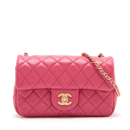 Chanel Mini Matrasse 20  Single Chain Bag Coco Ball Pink Gold