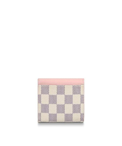 LV Zoé Wallet Damier Azur Eau de Rose Pink