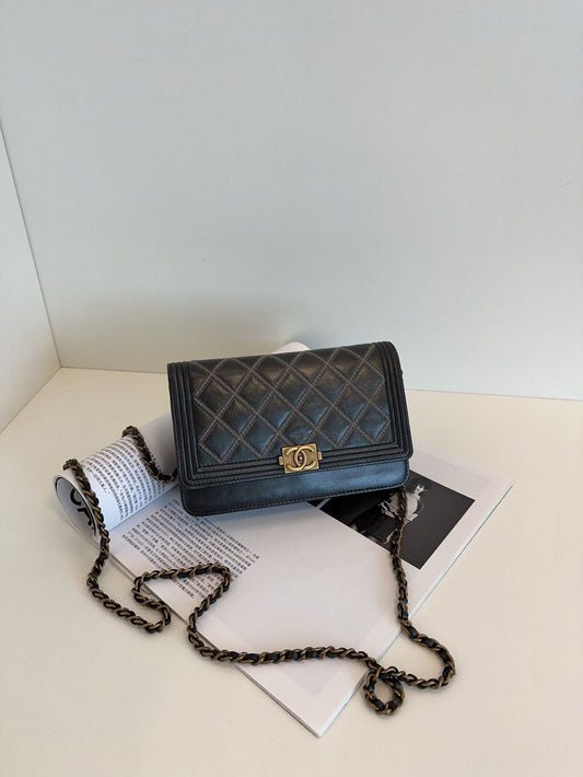 Chanel Leboy woc chain bag *cm black