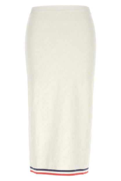 Fendi Women All Over Logo Midi Skirt