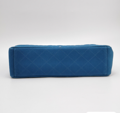 Chanel Classic Flap CF  Bag Maxi Blue