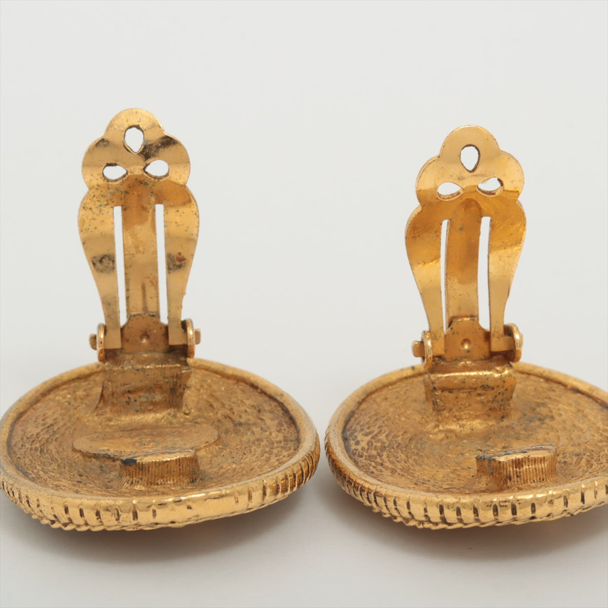 Chanel Angel Earring (for both ears) GP Gold Coco Oral Angel Vintage Earring