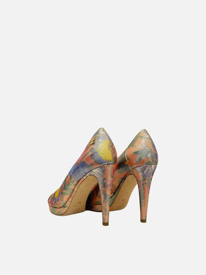 CHANEL Paris-Dubai Gold Multicolor Size EU 39 Pumps