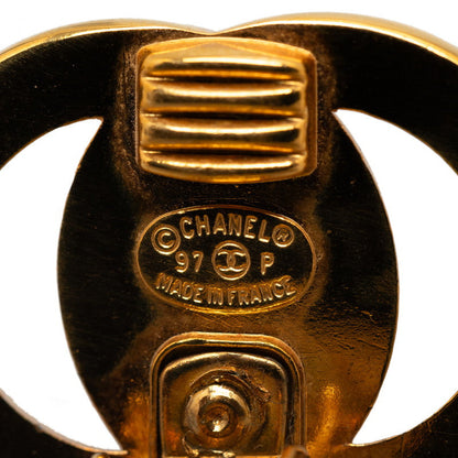 Chanel Vintage Cocomark Turn-Rock Earring Gold Make-up  Chanel