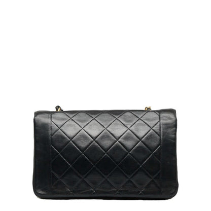 Chanel Mattress Diana 25 Chain houlder Bag Black Leather Lady Chanel
