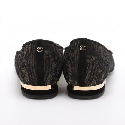 Chanel Coco Race Flap Pumps 37  Black Pearl