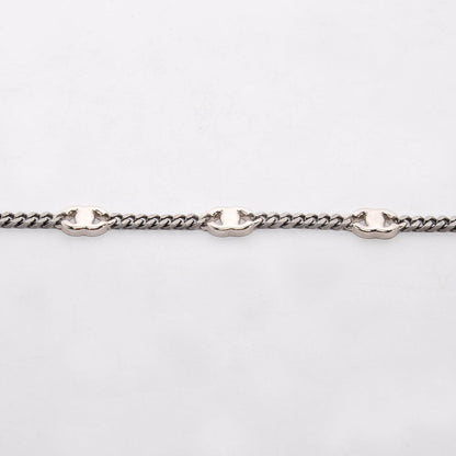 Chanel Gunmetal Crystal CC Chain Belt
