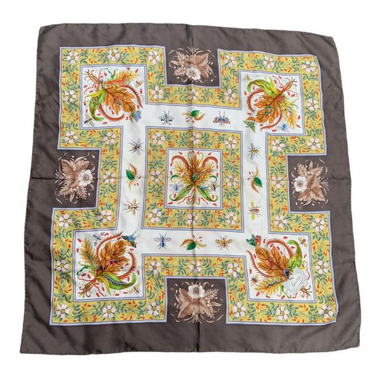 Gucci Colorful Butterfly Print Extra Large Silk Scarf