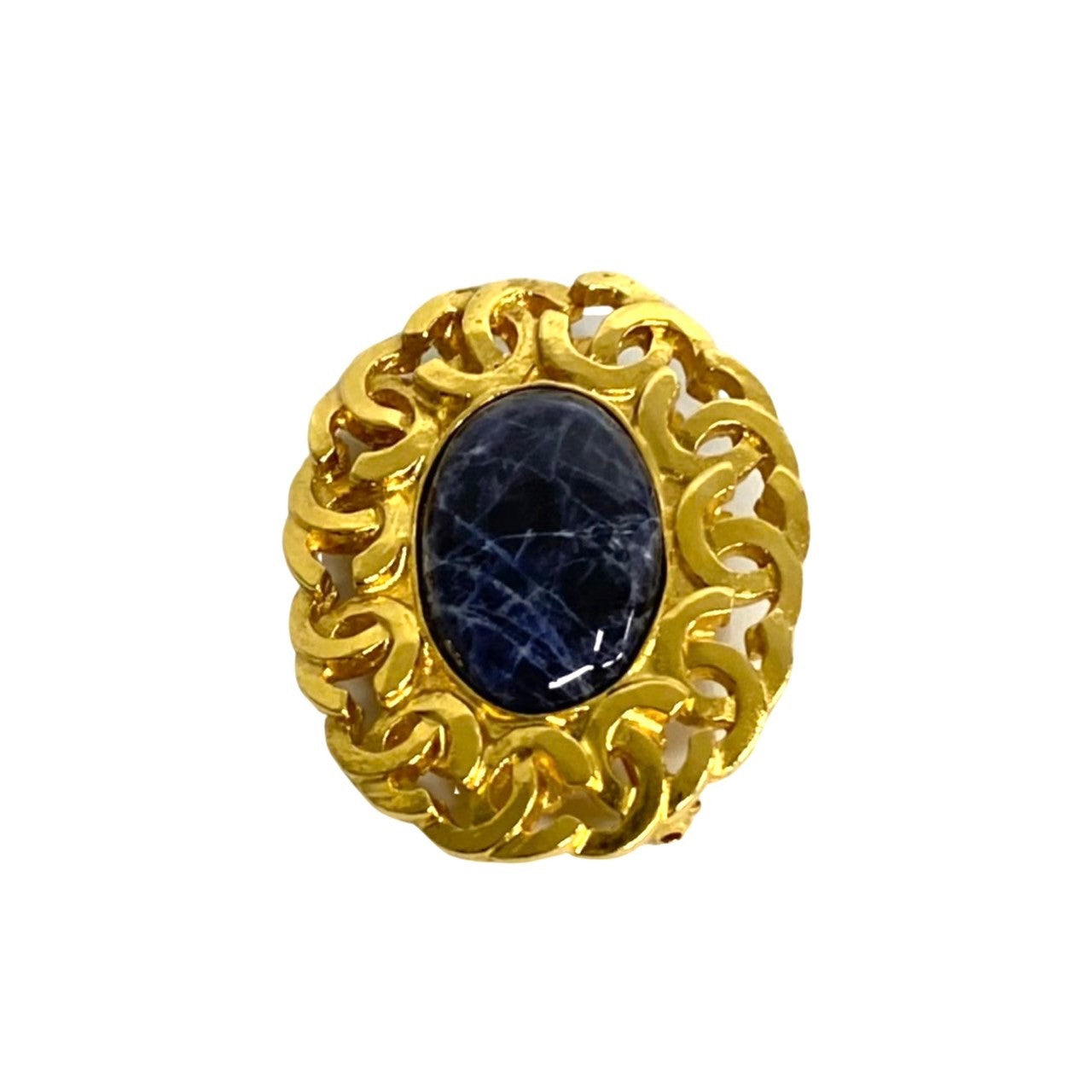 CHANEL Brooch Gold Plated gold
