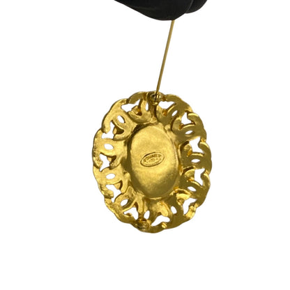 CHANEL Brooch Gold Plated gold
