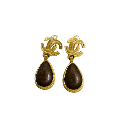 CHANEL Earring Gold Plated gold