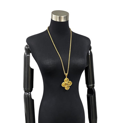 CHANEL Necklace Gold Plated gold