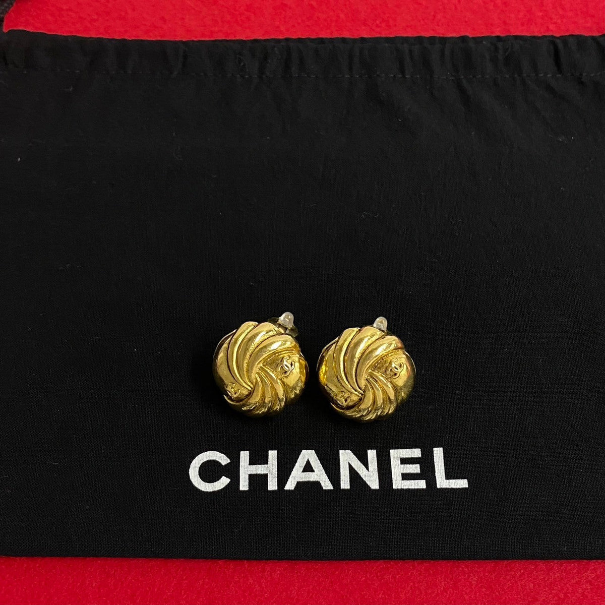 CHANEL Earring Gold Plated gold