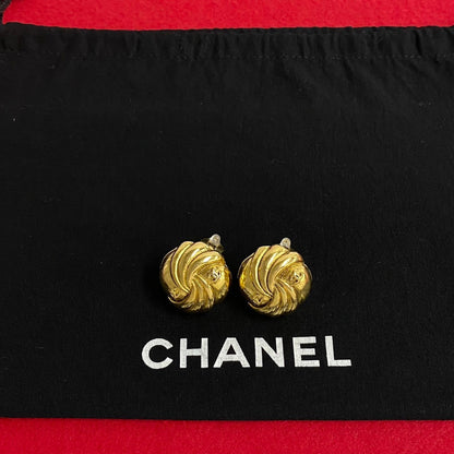 CHANEL Earring Gold Plated gold