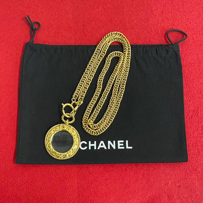 CHANEL Necklace Gold Plated gold