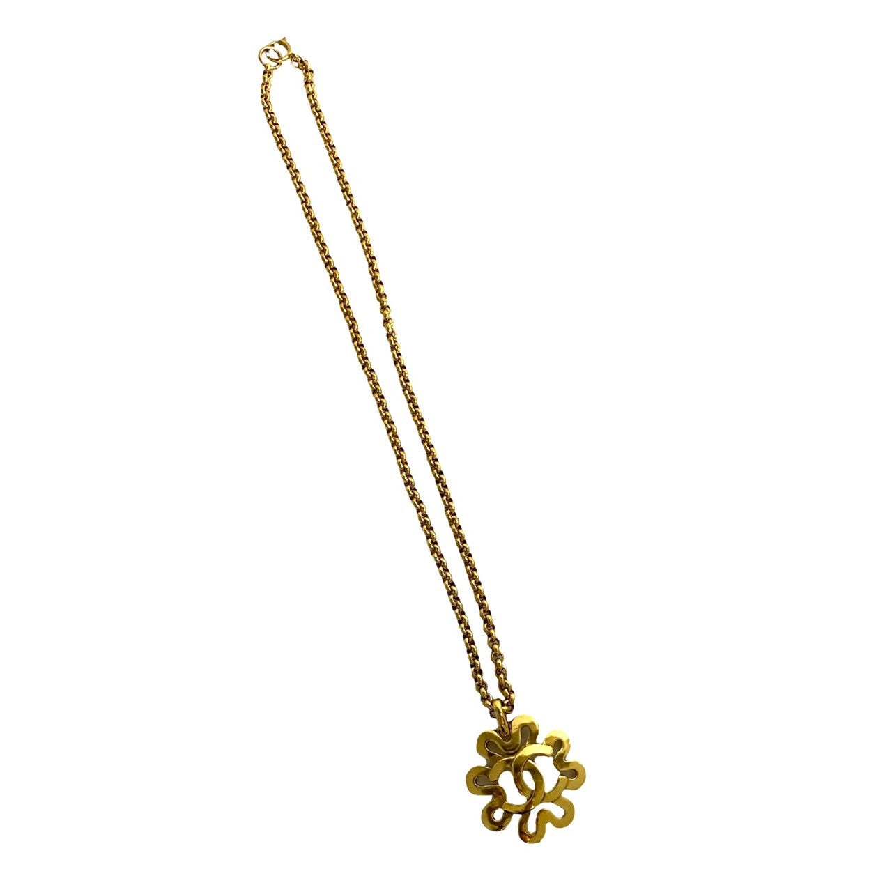 CHANEL Necklace Gold Plated gold