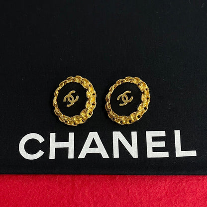 CHANEL Earring Gold Plated gold